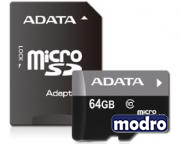 UHS-I MicroSDXC 64GB class 10 + adapter AUSDX64GUICL10-RA1