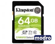 U1 V10 SDXC 64GB Canvas Select Plus 100R C10 UHS-I SDS2/64GB