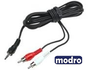 Kabl audio 3.5mm - 2xRCA 10m crni