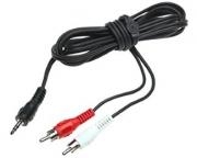 Kabl audio 3.5mm - 2xRCA 5m crni