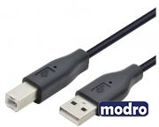 Kabl USB A - USB B M/M 5m crni