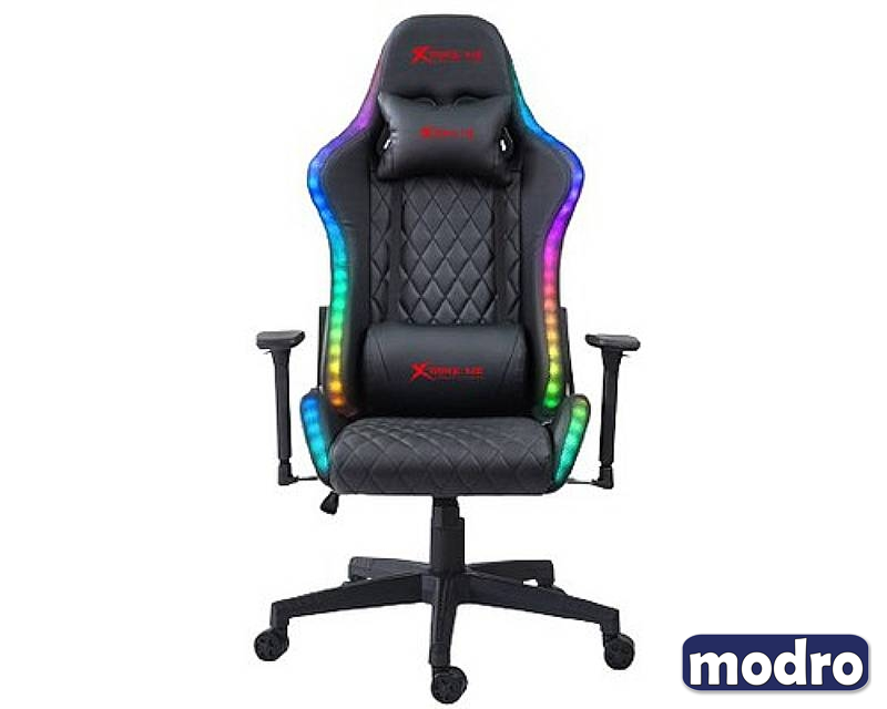 GC907 Gaming stolica crna RGB